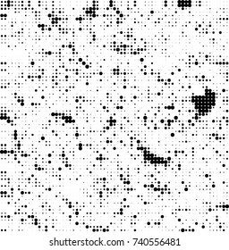 Abstract halftone wave dotted background. Futuristic twisted grunge pattern, dot, circles. Vector futuristic texture for posters, sites, business cards, postcards, interior design, labels.