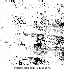 Abstract halftone wave dotted background. Futuristic twisted grunge pattern, dot, circles. Vector futuristic texture for posters, sites, business cards, postcards, interior design, labels.