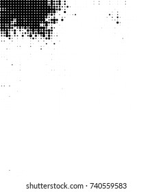 Abstract halftone wave dotted background. Futuristic twisted grunge pattern, dot, circles. Vector futuristic texture for posters, sites, business cards, postcards, interior design, labels.