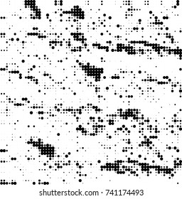 Abstract halftone wave dotted background. Futuristic twisted grunge pattern, dot, circles. Vector futuristic texture for posters, sites, business cards, postcards, interior design, labels.