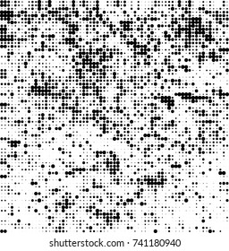 Abstract halftone wave dotted background. Futuristic twisted grunge pattern, dot, circles. Vector futuristic texture for posters, sites, business cards, postcards, interior design, labels.