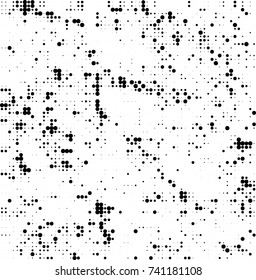 Abstract halftone wave dotted background. Futuristic twisted grunge pattern, dot, circles. Vector futuristic texture for posters, sites, business cards, postcards, interior design, labels.