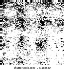 Abstract halftone wave dotted background. Futuristic twisted grunge pattern, dot, circles. Vector futuristic texture for posters, sites, business cards, postcards, interior design, labels.
