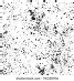 Abstract halftone wave dotted background. Futuristic twisted grunge pattern, dot, circles. Vector futuristic texture for posters, sites, business cards, postcards, interior design, labels.