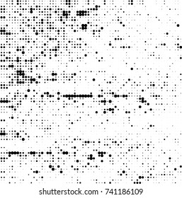 Abstract halftone wave dotted background. Futuristic twisted grunge pattern, dot, circles. Vector futuristic texture for posters, sites, business cards, postcards, interior design, labels.