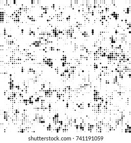 Abstract halftone wave dotted background. Futuristic twisted grunge pattern, dot, circles. Vector futuristic texture for posters, sites, business cards, postcards, interior design, labels.