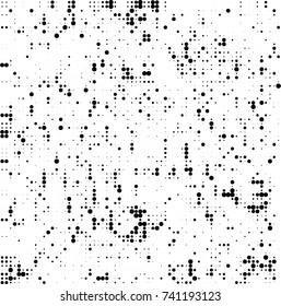 Abstract halftone wave dotted background. Futuristic twisted grunge pattern, dot, circles. Vector futuristic texture for posters, sites, business cards, postcards, interior design, labels.