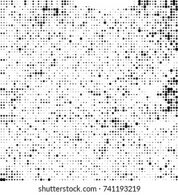 Abstract halftone wave dotted background. Futuristic twisted grunge pattern, dot, circles. Vector futuristic texture for posters, sites, business cards, postcards, interior design, labels.