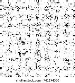 Abstract halftone wave dotted background. Futuristic twisted grunge pattern, dot, circles. Vector futuristic texture for posters, sites, business cards, postcards, interior design, labels.