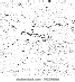 Abstract halftone wave dotted background. Futuristic twisted grunge pattern, dot, circles. Vector futuristic texture for posters, sites, business cards, postcards, interior design, labels.