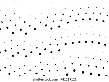 Abstract halftone wave dotted background. Futuristic twisted grunge pattern, dot, circles.  Vector modern optical pop art texture for posters, business cards, cover, labels mock-up, stickers layout