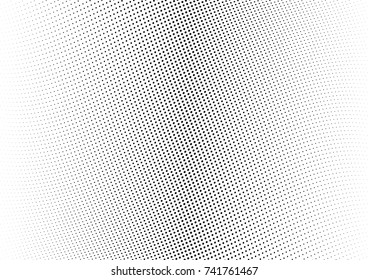 Abstract halftone wave dotted background. Futuristic twisted grunge pattern, dot, circles.  Vector modern optical pop art texture for posters, business cards, cover, labels mock-up, stickers layout
