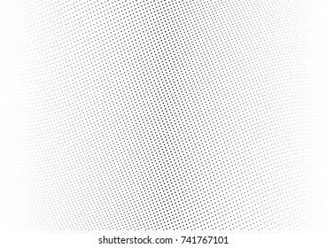 Abstract halftone wave dotted background. Futuristic twisted grunge pattern, dot, circles.  Vector modern optical pop art texture for posters, business cards, cover, labels mock-up, stickers layout