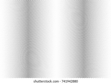 Abstract halftone wave dotted background. Futuristic twisted grunge pattern, dot, circles.  Vector modern optical pop art texture for posters, business cards, cover, labels mock-up, stickers layout