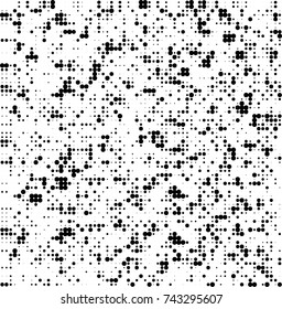 Abstract halftone wave dotted background. Futuristic twisted grunge pattern, dot, circles. Vector futuristic texture for posters, sites, business cards, postcards, interior design, labels.