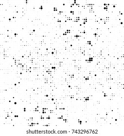 Abstract halftone wave dotted background. Futuristic twisted grunge pattern, dot, circles. Vector futuristic texture for posters, sites, business cards, postcards, interior design, labels.