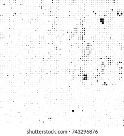 Abstract halftone wave dotted background. Futuristic twisted grunge pattern, dot, circles. Vector futuristic texture for posters, sites, business cards, postcards, interior design, labels.