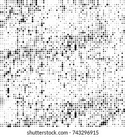 Abstract halftone wave dotted background. Futuristic twisted grunge pattern, dot, circles. Vector futuristic texture for posters, sites, business cards, postcards, interior design, labels.