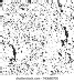 Abstract halftone wave dotted background. Futuristic twisted grunge pattern, dot, circles. Vector futuristic texture for posters, sites, business cards, postcards, interior design, labels.