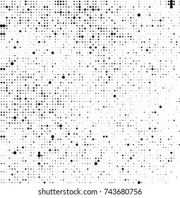Abstract halftone wave dotted background. Futuristic twisted grunge pattern, dot, circles. Vector futuristic texture for posters, sites, business cards, postcards, interior design, labels.