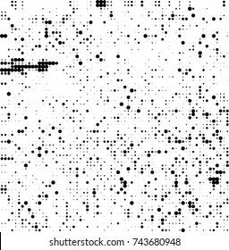 Abstract halftone wave dotted background. Futuristic twisted grunge pattern, dot, circles. Vector futuristic texture for posters, sites, business cards, postcards, interior design, labels.
