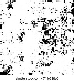 Abstract halftone wave dotted background. Futuristic twisted grunge pattern, dot, circles. Vector futuristic texture for posters, sites, business cards, postcards, interior design, labels.