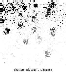 Abstract halftone wave dotted background. Futuristic twisted grunge pattern, dot, circles. Vector futuristic texture for posters, sites, business cards, postcards, interior design, labels.
