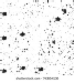 Abstract halftone wave dotted background. Futuristic twisted grunge pattern, dot, circles. Vector futuristic texture for posters, sites, business cards, postcards, interior design, labels.