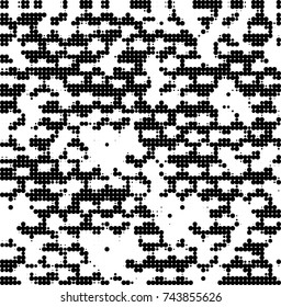 Abstract halftone wave dotted background. Futuristic twisted grunge pattern, dot, circles. Vector futuristic texture for posters, sites, business cards, postcards, interior design, labels.