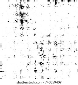 Abstract halftone wave dotted background. Futuristic twisted grunge pattern, dot, circles. Vector futuristic texture for posters, sites, business cards, postcards, interior design, labels.