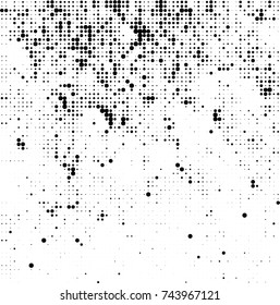 Abstract halftone wave dotted background. Futuristic twisted grunge pattern, dot, circles. Vector futuristic texture for posters, sites, business cards, postcards, interior design, labels.