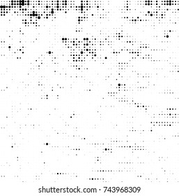 Abstract halftone wave dotted background. Futuristic twisted grunge pattern, dot, circles. Vector futuristic texture for posters, sites, business cards, postcards, interior design, labels.