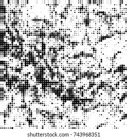 Abstract halftone wave dotted background. Futuristic twisted grunge pattern, dot, circles. Vector futuristic texture for posters, sites, business cards, postcards, interior design, labels.