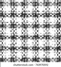 Abstract halftone wave dotted background. Futuristic twisted grunge pattern, dot, circles. Vector futuristic texture for posters, sites, business cards, postcards, interior design, labels.