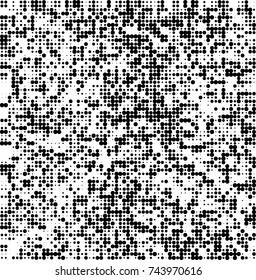 Abstract halftone wave dotted background. Futuristic twisted grunge pattern, dot, circles. Vector futuristic texture for posters, sites, business cards, postcards, interior design, labels.