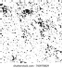 Abstract halftone wave dotted background. Futuristic twisted grunge pattern, dot, circles. Vector futuristic texture for posters, sites, business cards, postcards, interior design, labels.