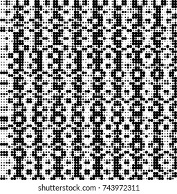 Abstract halftone wave dotted background. Futuristic twisted grunge pattern, dot, circles. Vector futuristic texture for posters, sites, business cards, postcards, interior design, labels.