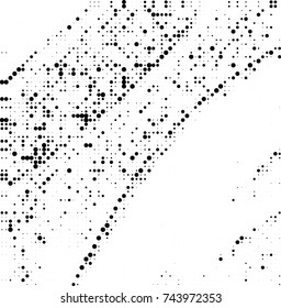 Abstract halftone wave dotted background. Futuristic twisted grunge pattern, dot, circles. Vector futuristic texture for posters, sites, business cards, postcards, interior design, labels.