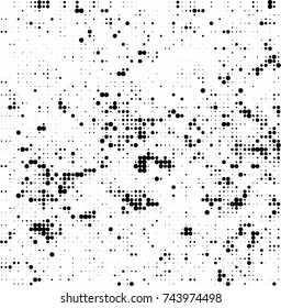 Abstract halftone wave dotted background. Futuristic twisted grunge pattern, dot, circles. Vector futuristic texture for posters, sites, business cards, postcards, interior design, labels.