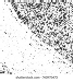 Abstract halftone wave dotted background. Futuristic twisted grunge pattern, dot, circles. Vector futuristic texture for posters, sites, business cards, postcards, interior design, labels.