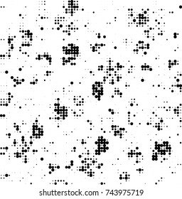 Abstract halftone wave dotted background. Futuristic twisted grunge pattern, dot, circles. Vector futuristic texture for posters, sites, business cards, postcards, interior design, labels.