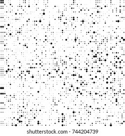 Abstract halftone wave dotted background. Futuristic twisted grunge pattern, dot, circles. Vector futuristic texture for posters, sites, business cards, postcards, interior design, labels.