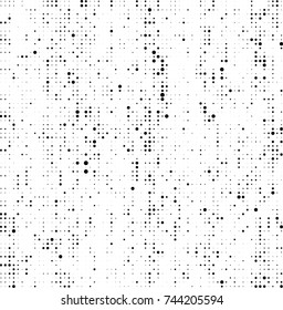 Abstract halftone wave dotted background. Futuristic twisted grunge pattern, dot, circles. Vector futuristic texture for posters, sites, business cards, postcards, interior design, labels.