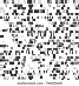 Abstract halftone wave dotted background. Futuristic twisted grunge pattern, dot, circles. Vector futuristic texture for posters, sites, business cards, postcards, interior design, labels.