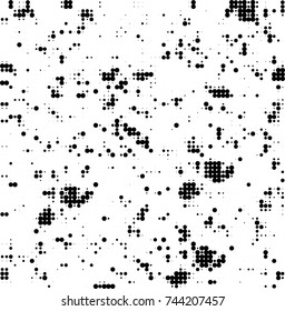 Abstract halftone wave dotted background. Futuristic twisted grunge pattern, dot, circles. Vector futuristic texture for posters, sites, business cards, postcards, interior design, labels.