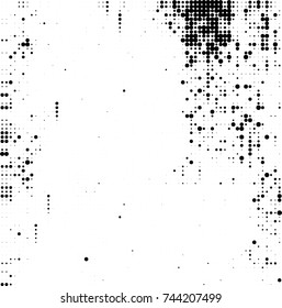 Abstract halftone wave dotted background. Futuristic twisted grunge pattern, dot, circles. Vector futuristic texture for posters, sites, business cards, postcards, interior design, labels.