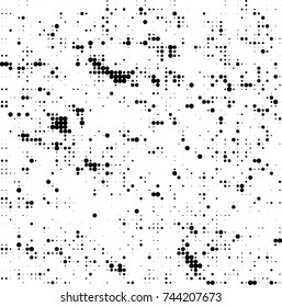 Abstract halftone wave dotted background. Futuristic twisted grunge pattern, dot, circles. Vector futuristic texture for posters, sites, business cards, postcards, interior design, labels.