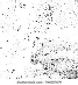 Abstract halftone wave dotted background. Futuristic twisted grunge pattern, dot, circles. Vector futuristic texture for posters, sites, business cards, postcards, interior design, labels.