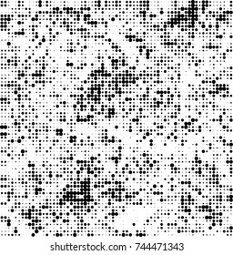 Abstract halftone wave dotted background. Futuristic twisted grunge pattern, dot, circles. Vector futuristic texture for posters, sites, business cards, postcards, interior design, labels.
