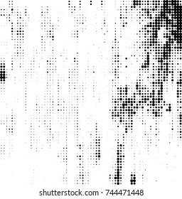 Abstract halftone wave dotted background. Futuristic twisted grunge pattern, dot, circles. Vector futuristic texture for posters, sites, business cards, postcards, interior design, labels.